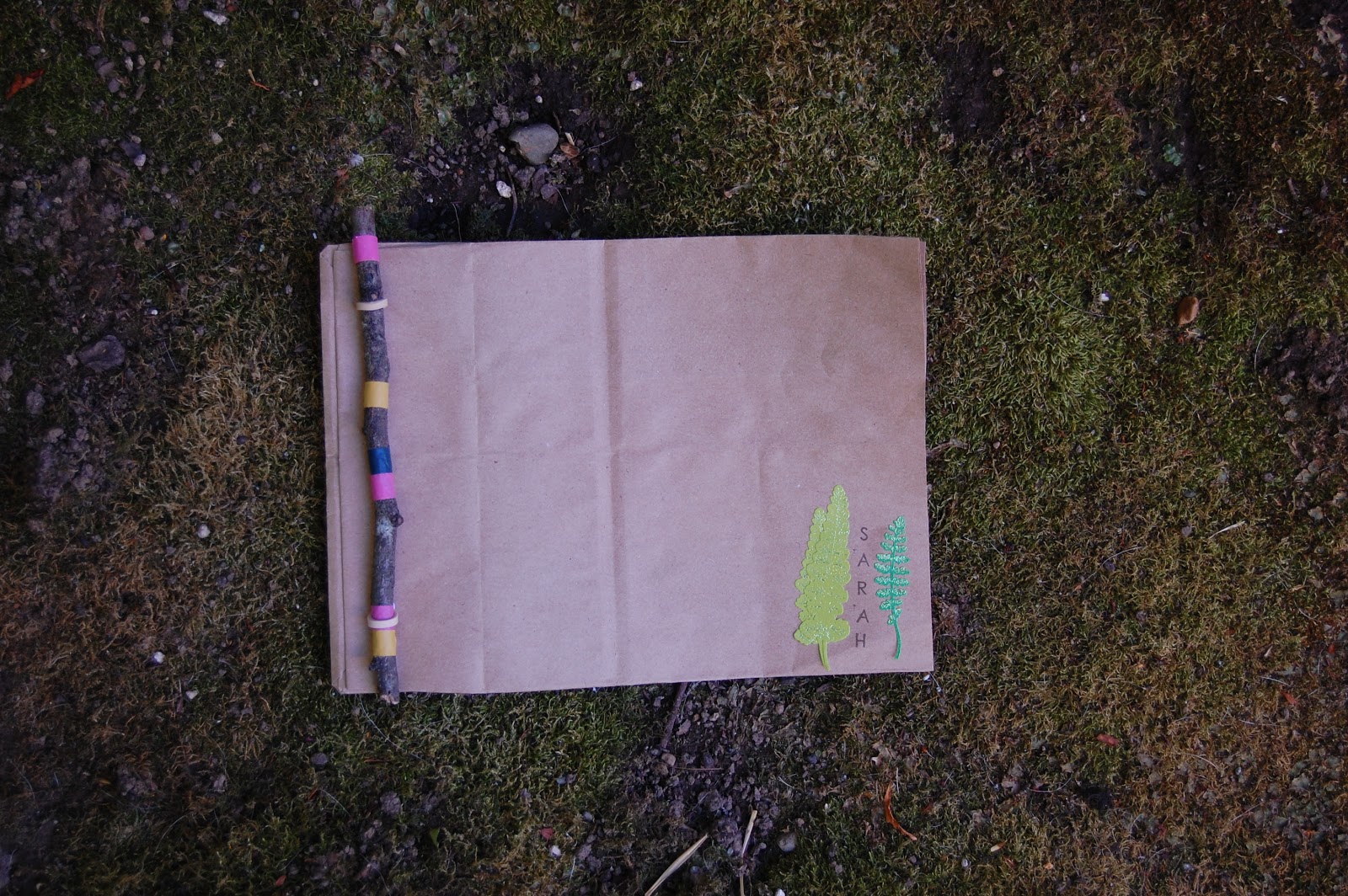 A simple, portable DIY nature journal for kids to make & take Seattle