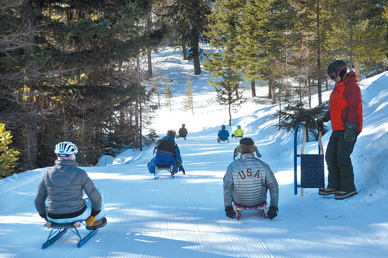 luging sledding tubing Washington