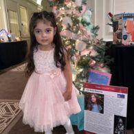 Seattle Festival of Trees Featured Patient Aliyanna with her tree "Ella Bella Ballerina".