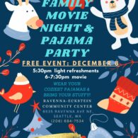 ravenna movie night and pajama party