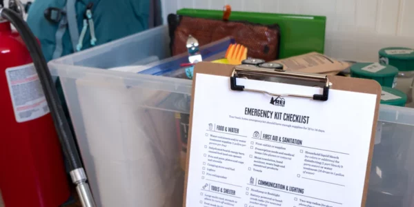 earthquake preparedness from REI kit