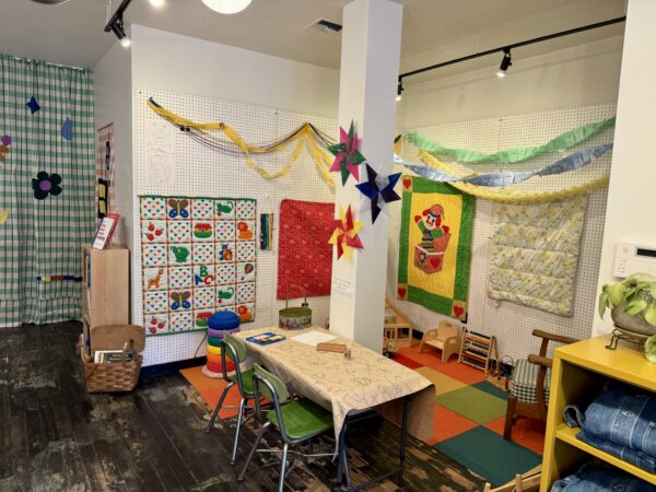 Thistle and Poppy play corner